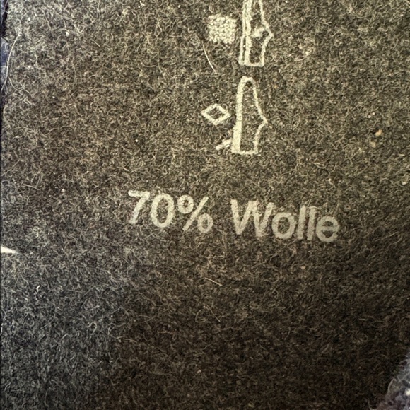 Finn Comfort sz 38 EU blue wool slip on clogs with flower made in Germany - Picture 9 of 13